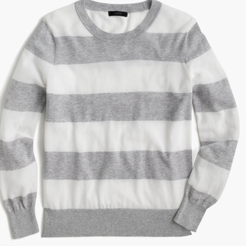 J crew striped sweater